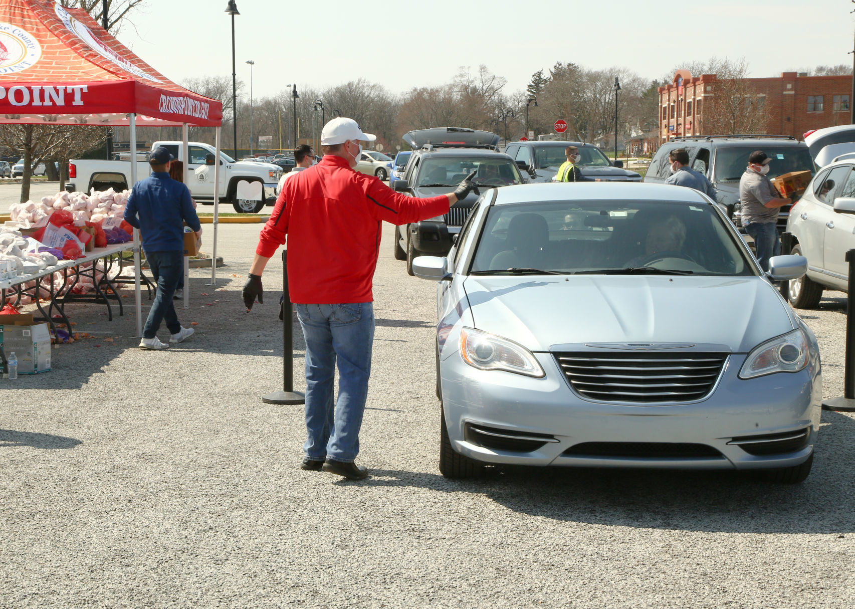 The City of Crown Point is partners with Sysco Chicago to offer a free drive-thru pantry